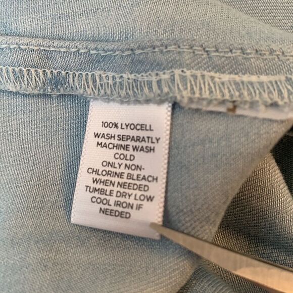 Softened Loft Oversized Long Sleeve Blue Women’s Shirt Size S - Picture 10 of 10